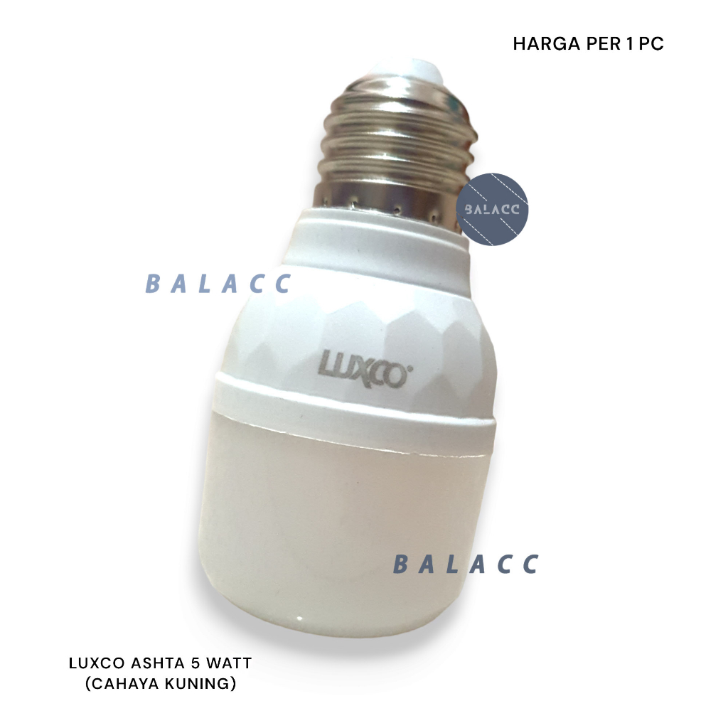 LAMPU LED LUXCO ASHTA 5 WATT 5W KUNING