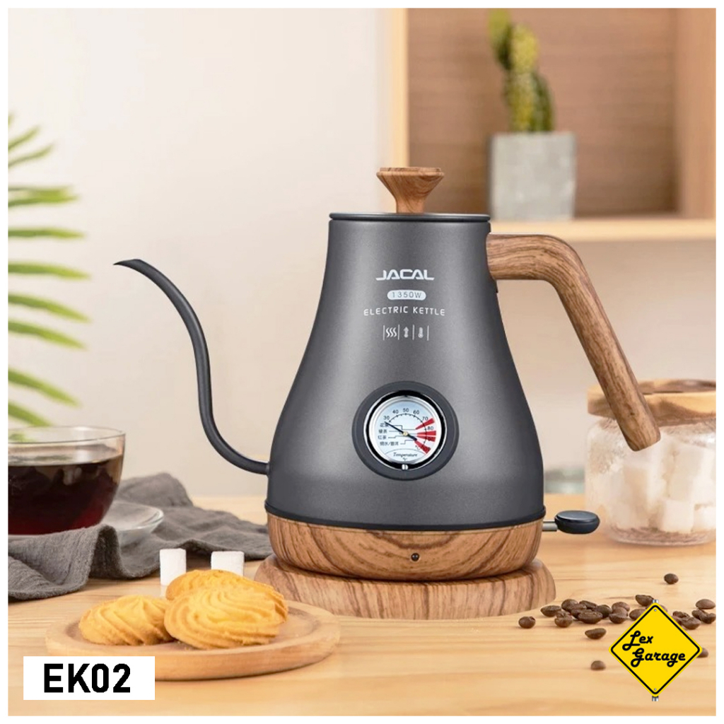 Gooseneck Kettle Electric Teko Leher Angsa Elektrik Listrik Termometer