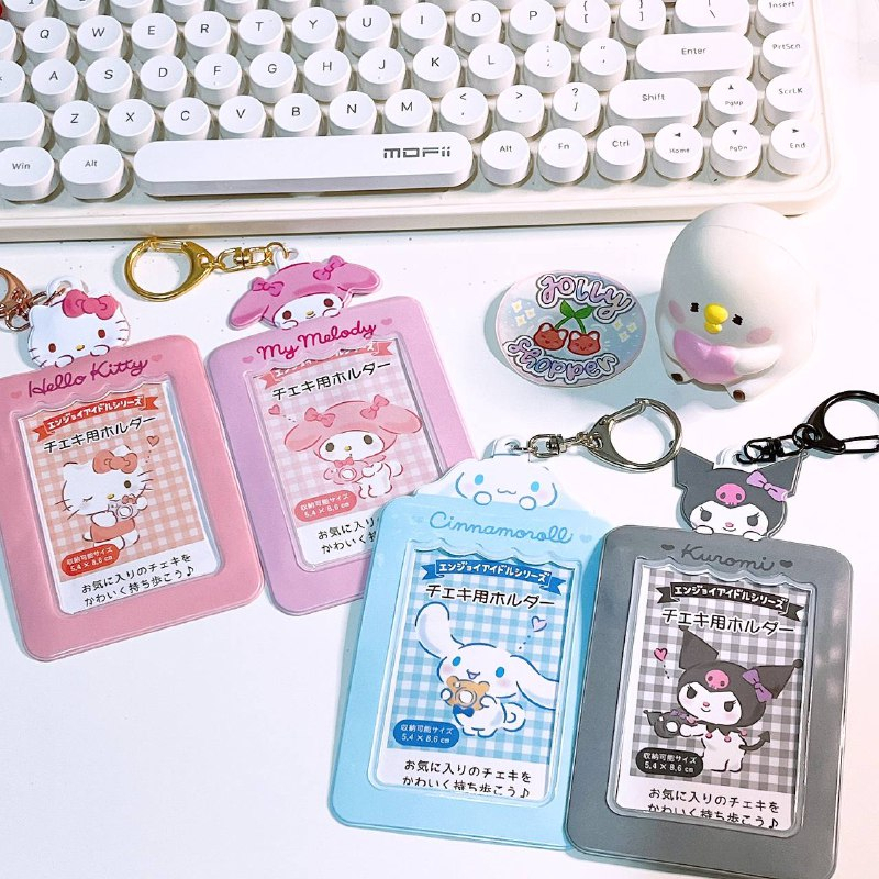 

[READY STOCK] Tempat Kartu Photocard Transparen Kartun Hello Kitty Melody Cinnamoroll Kuromi NO BRAND