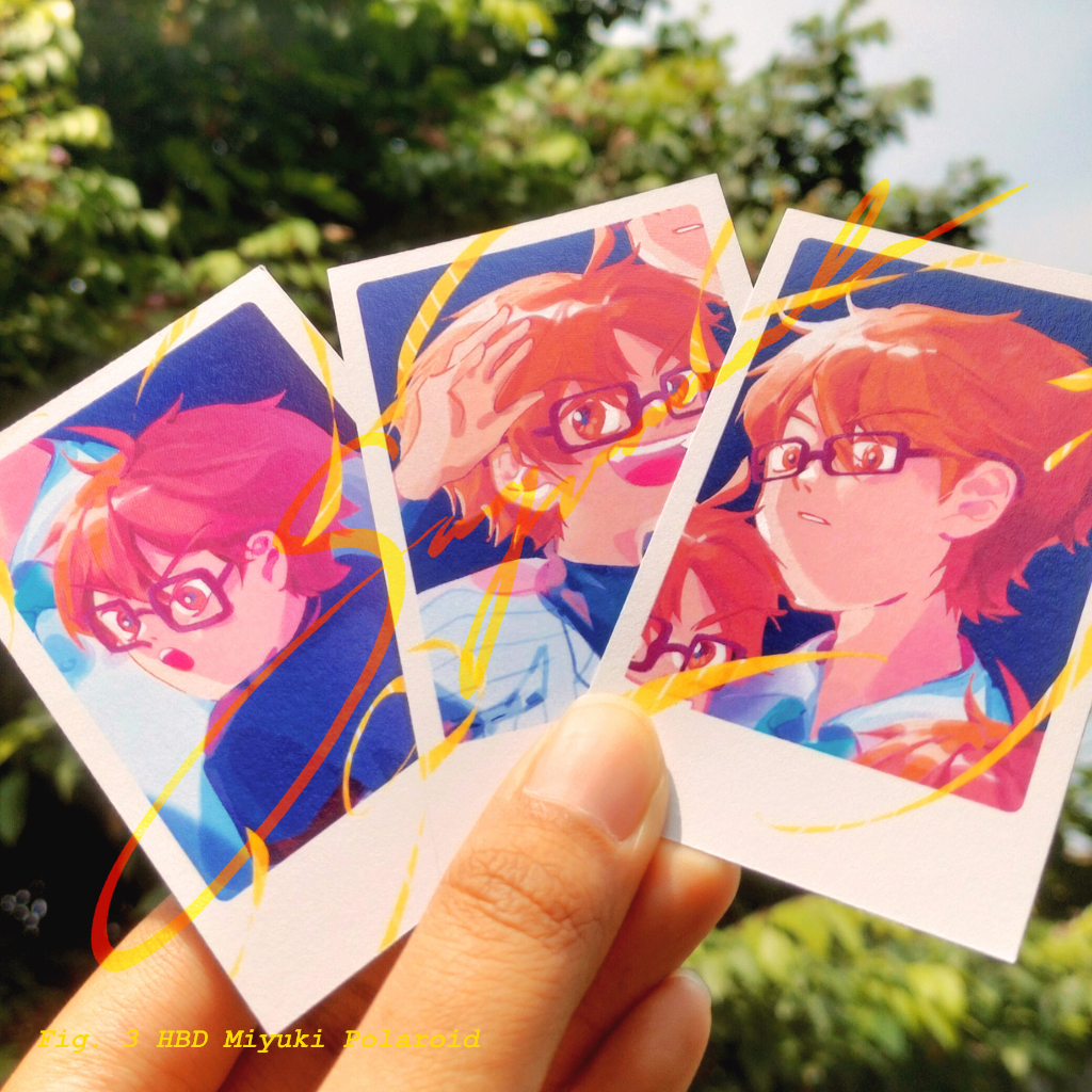 HBD Miyuki Kazuya Daiya no Ace Polaroid Set