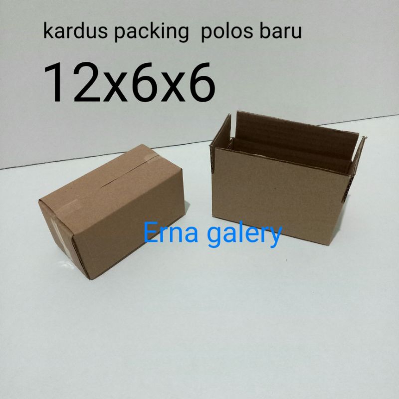 

kardus packing 12x6x6 polos baru