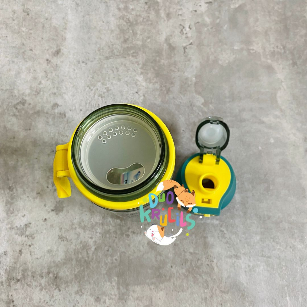 BOTOL MINUM anak dan dewasa SISTEM LOCK motif polos import premium