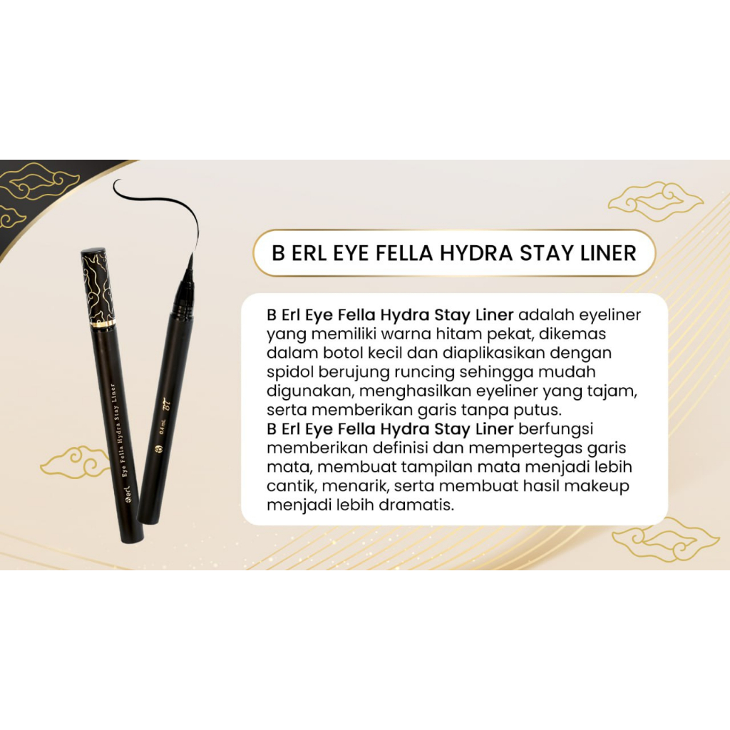 Eyeliner Fella Series Hydra Stay Liner Pigmented Tahan Lama