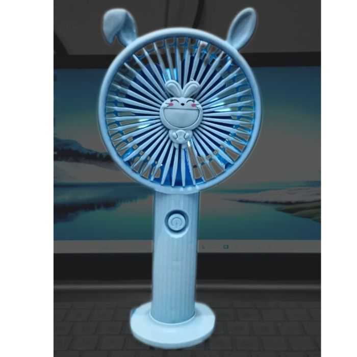 Kipas Genggam Angin Mini Karakter Fan Lucu Handheld USB Rechargeable Portable