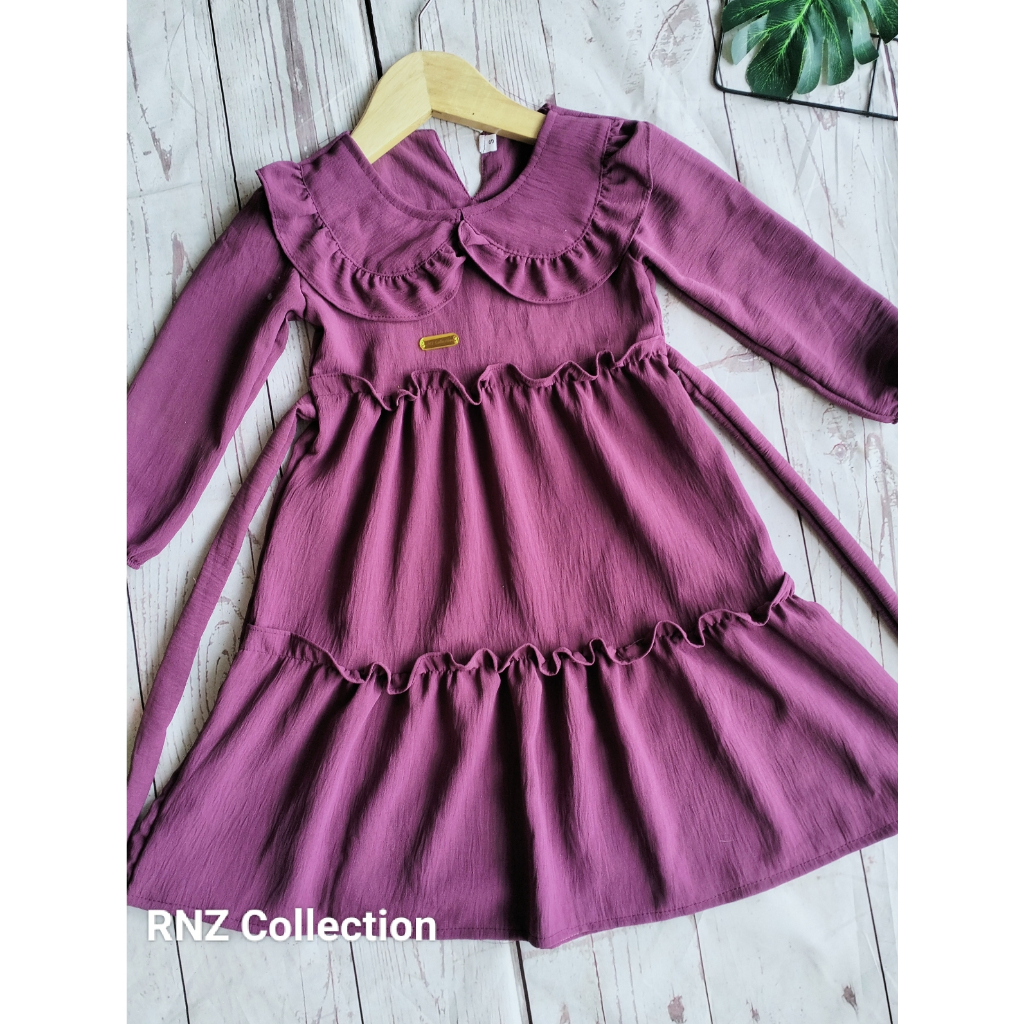 Gamis Anak Terbaru Crinkle Airflow Usia 1-9 Tahun//GAMIS ANNISA