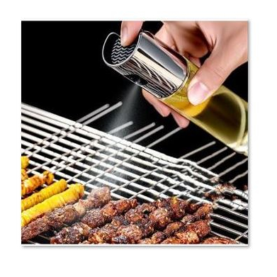 Botol Kaca Spray Minyak 100ml Wadah Tempat Minyak Goreng Wijen Parfum / Bottle Kecap Asin Dapur Semprot 100 ml / Olive Oil Sprayer Mist Stainless Steel Air Fryer BBQ [MF]