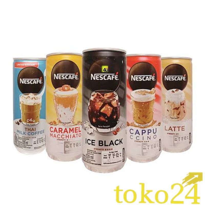 

Nescafe Ice Black, Cappuccino, Caramel Machiato, Latte 220 ml