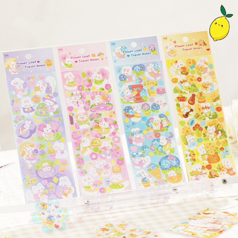 

Stiker Estetik Flower Leaf Travel Diary Deco Stickers