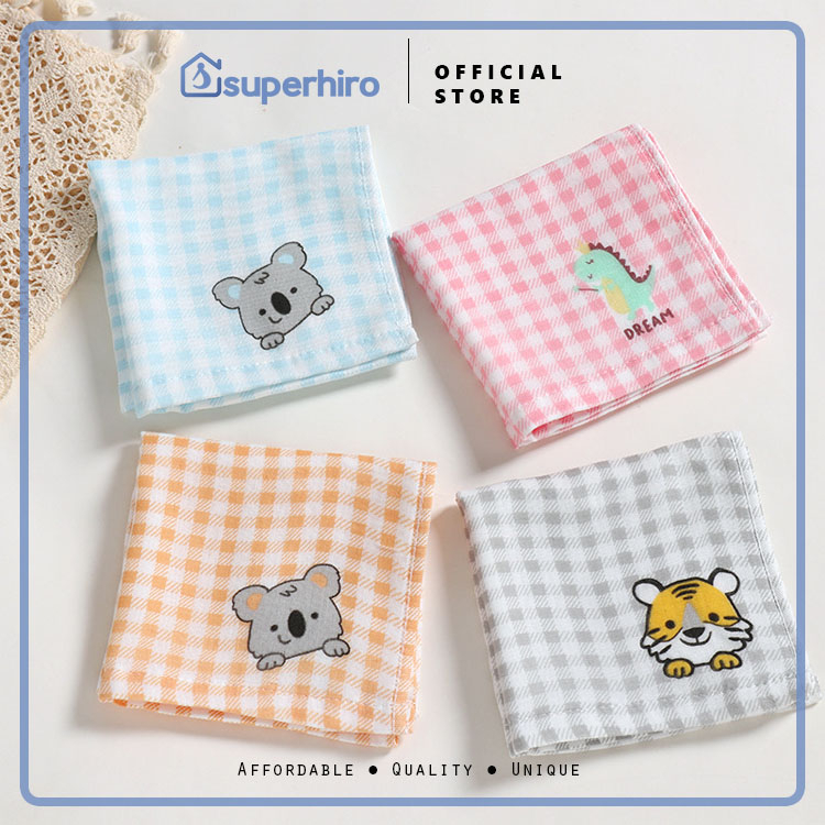 Sapu Tangan Bayi Baby Washlap Premium Soft Kotak Animal