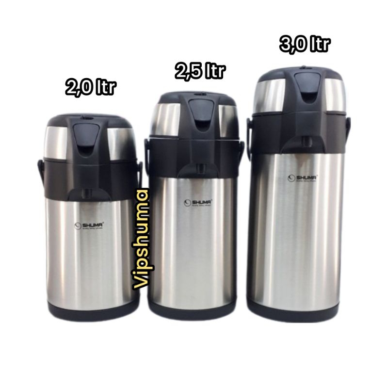 TERMOS PENCET AIR PANAS SHUMA VACUUM AIRPOT 2 LITER / 2,5 LITER / 3 LITER MODEL POMPA/PENCET FULL ST