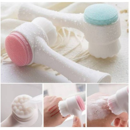 Alat Sikat Cuci Muka Wajah Brush Face Wash Facial Silikon (FC08)