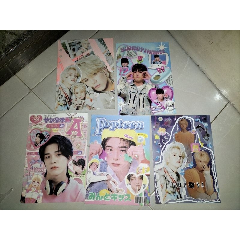 BINDER COVER TREASURE HAMADA ASAHI FOR PHOTOCARD COLLECTION A5 ZIPPER Y2K PINK BLUE AESTHETIC PIC
