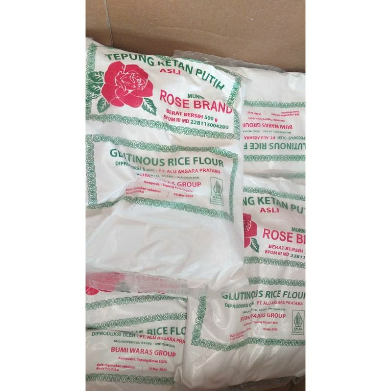 

Tepung Ketan Putih Rose Brand 500gr