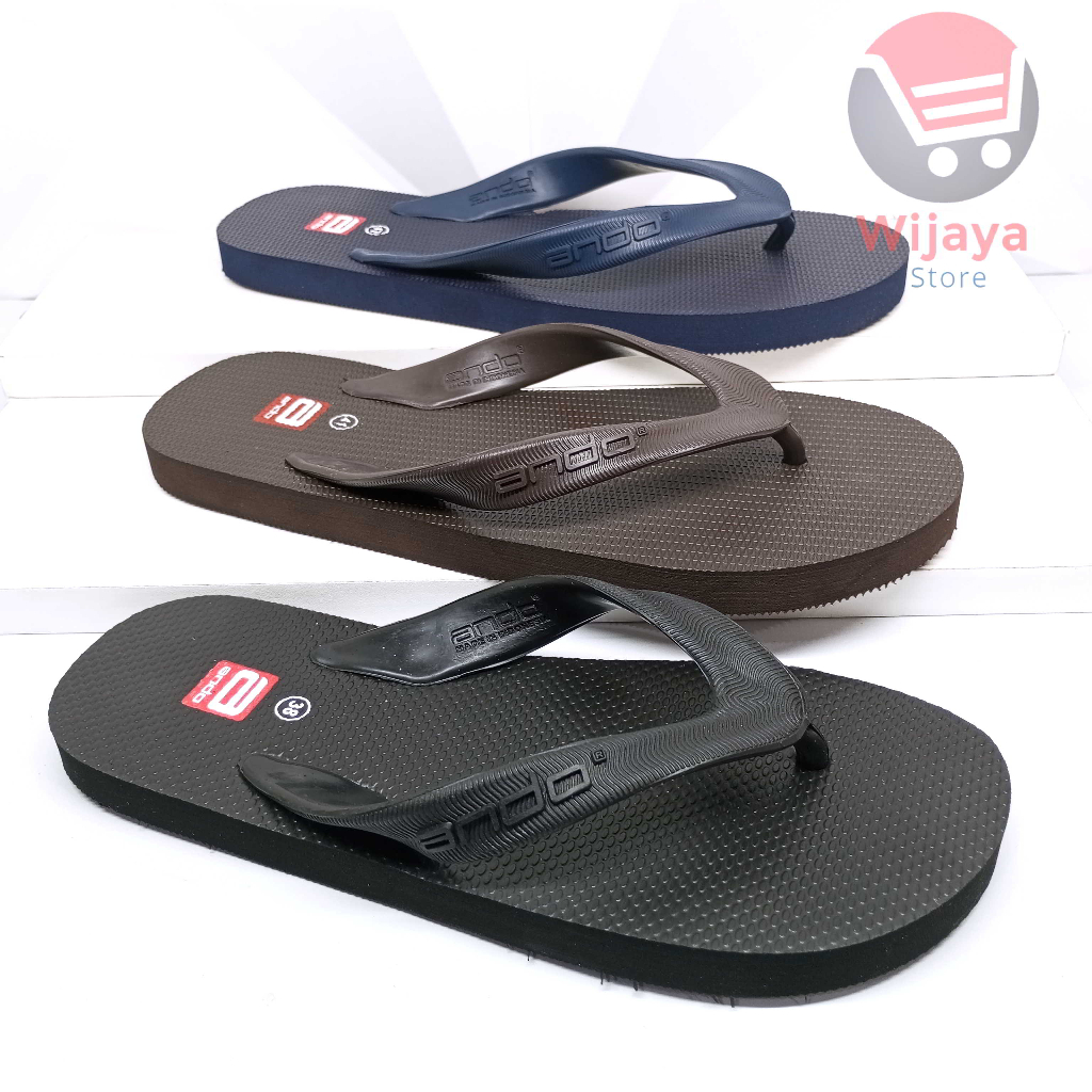 Sandal Pria Ando Hawai Sendal Jepit Flip Flop Karet Cowok Laki-Laki Desain Trendy dan Berkualitas