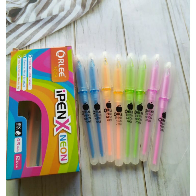 

(12Pc) BOLPOIN ORLEE OR-7008 IPEN TRANSPARAN