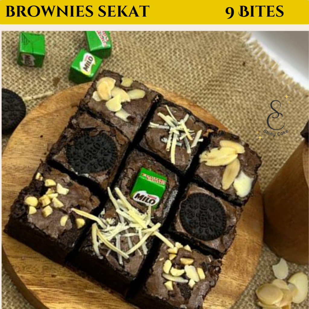 

Brownies Sekat Coklat / Brownis Skat Mini / Kue Brownies / Brownies Panggang Isi 9