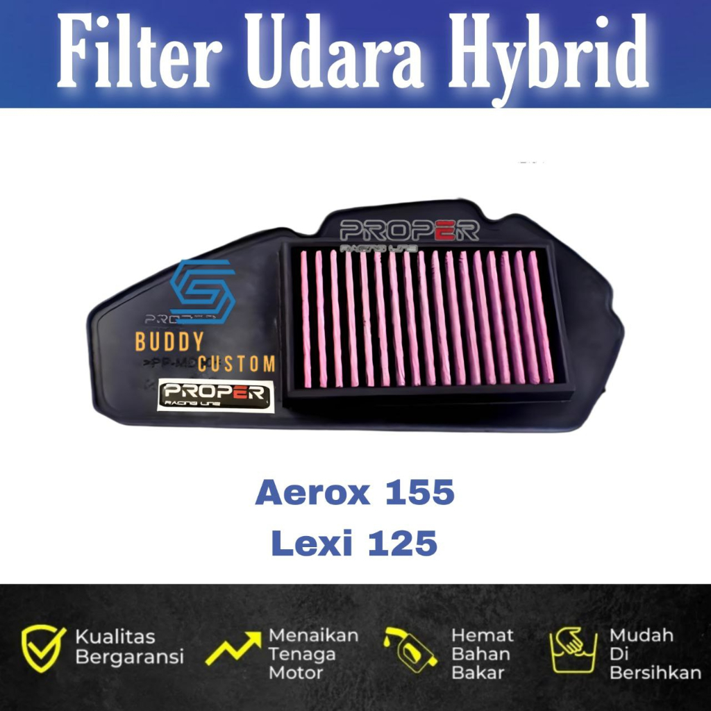 FIlter Udara Aerox 155 Lexi Proper Racing Line - Air FIlter Aerox 155 Lexi Proper Racing Line