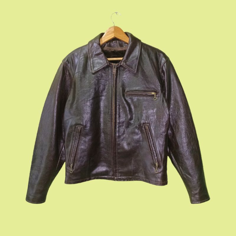 Jaket Kulit Biker Motor Schott no Buco Real McCoys Harley Davidson