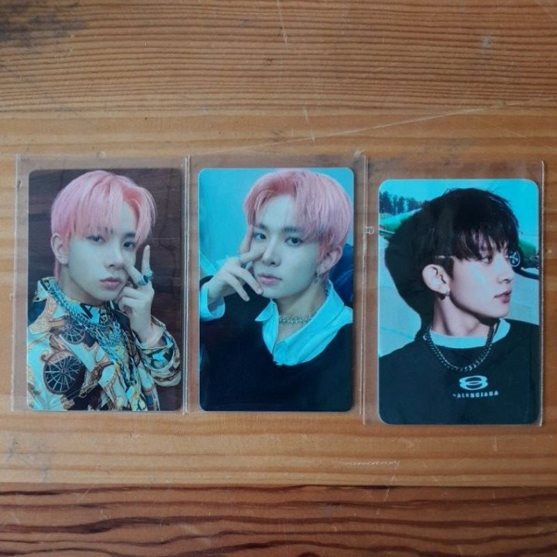 ready stock heeseung senkou solo jacket soljack pink batik peace photocard mdo manifesto day one kto