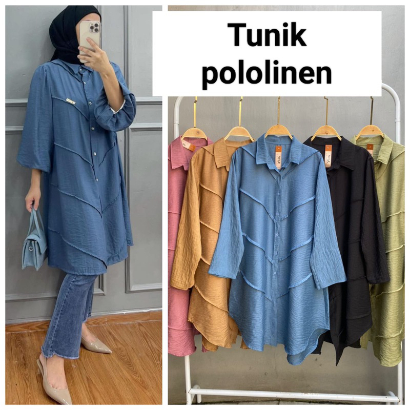 VIANA TUNIK POLO LINEN