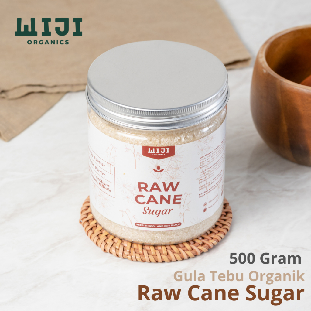 

Raw Cane Sugar Pure Premium | Gula Tebu Murni Organik Natural 500 Gr