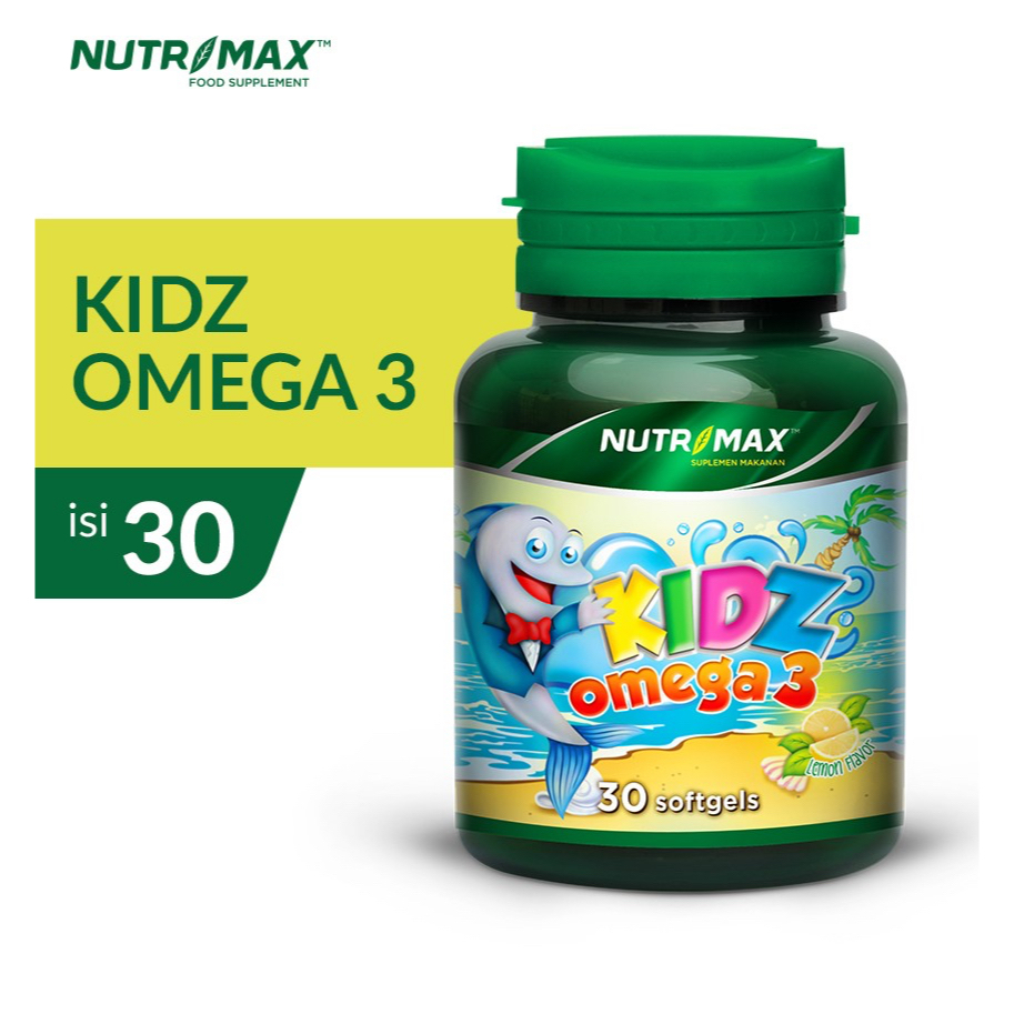 NUTRIMAX KIDZ OMEGA 3 ISI 30 &amp; 60 SOFTGEL | Mendukung Proses Tumbuh Kembang Bayi &amp; Anak- anak, Juga Mencegah Autisme