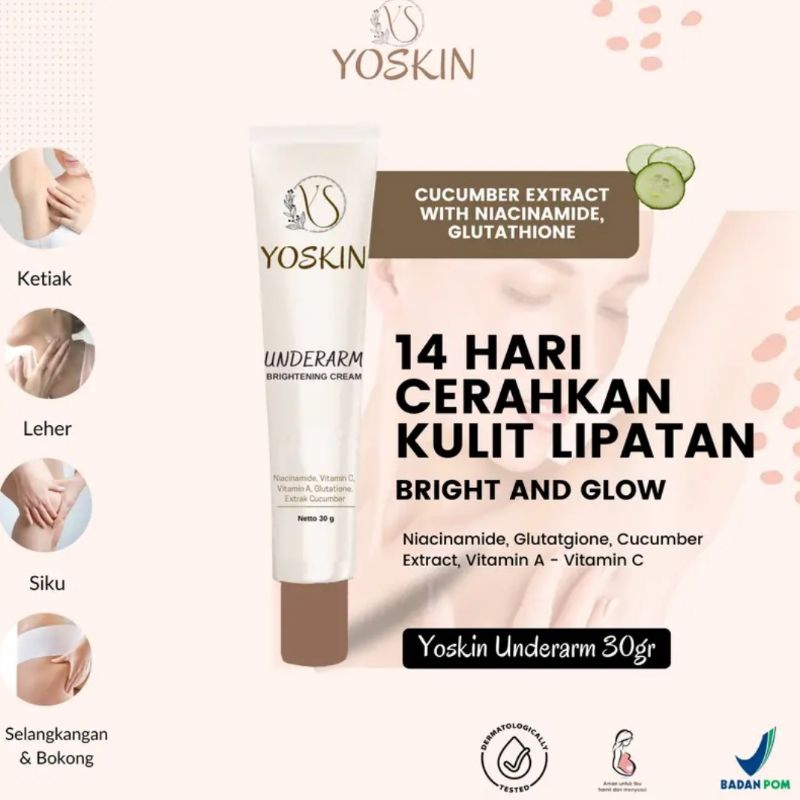 YOSKIN GLOWING UNDERARM PEMUTIH KETIAK SELANGKANGAN BOKONG