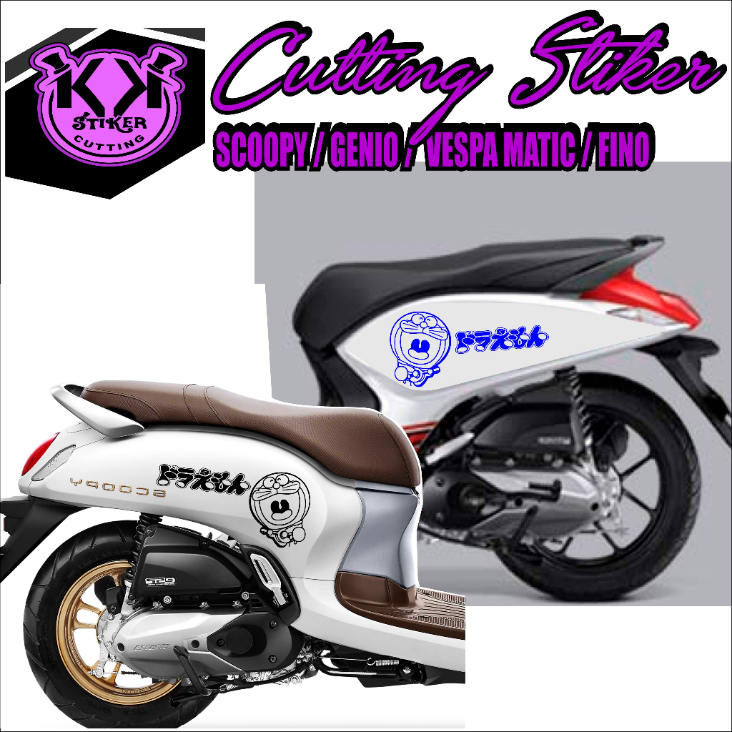 STRIPING CATING KARTUN/STIKER/CATING/STIKER DORAEMON/STRIPING CATING FAZZIO/STIKER VESPA/STIKER SCOO