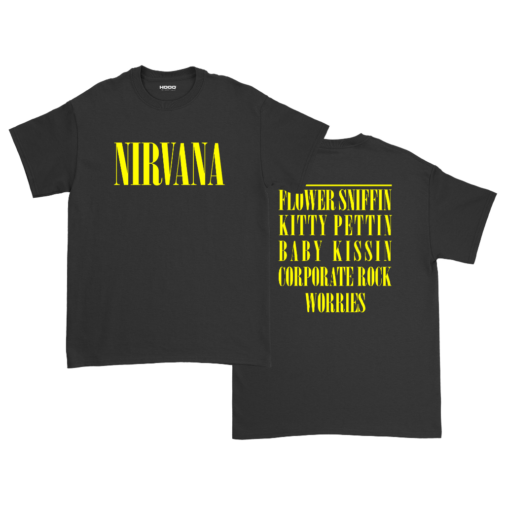 [ORI] Kaos Band Nirvana - Smiley Face Flower