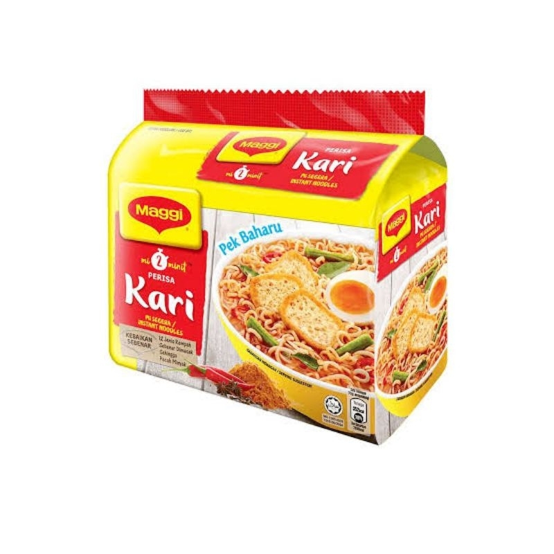 Mie Maggi Kari Curry Kuah Malaysia Murah - 1 Pack isi 5 pcs