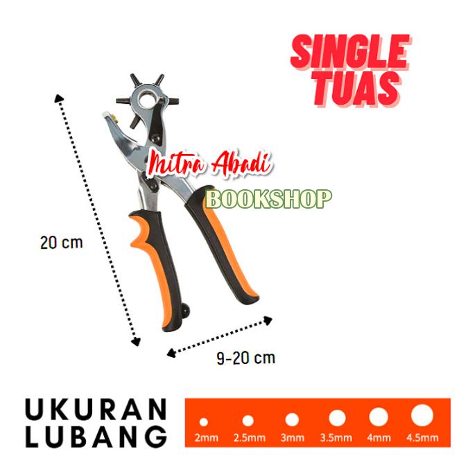 PROFESIONAL PUNCH PLIER / Tang Pembolong / Alat Pelubang Ikat Pinggang