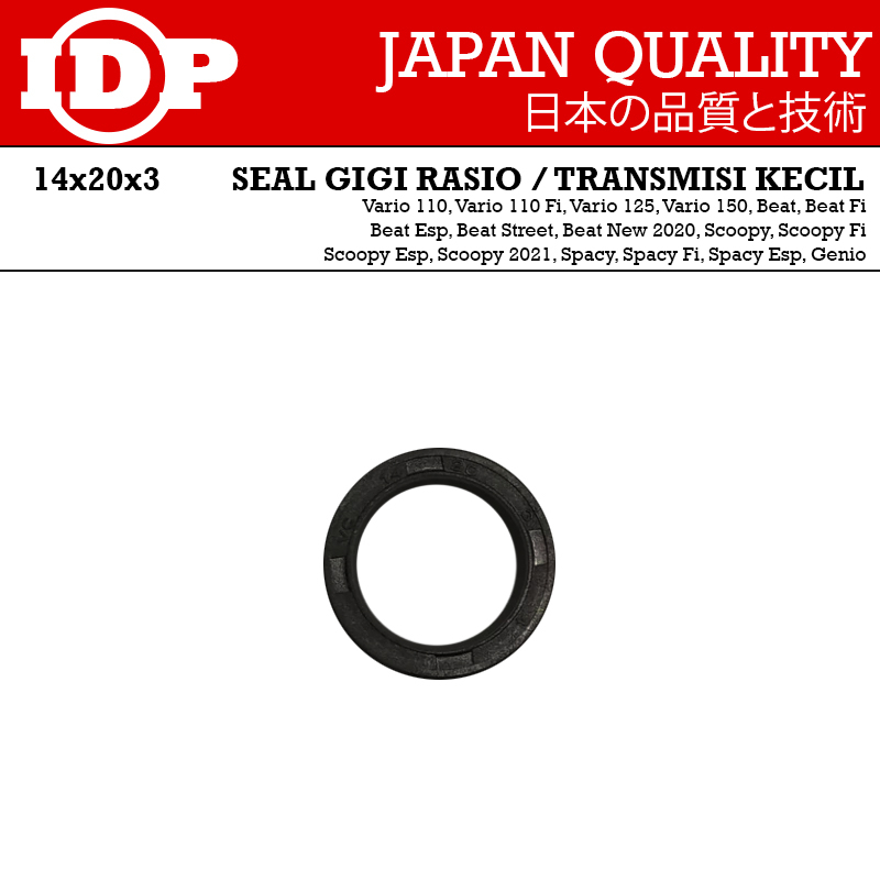 IDP Seal Sil Transmisi Kecil Rasio Vario Beat Beat FI Vario 110 125 Genio