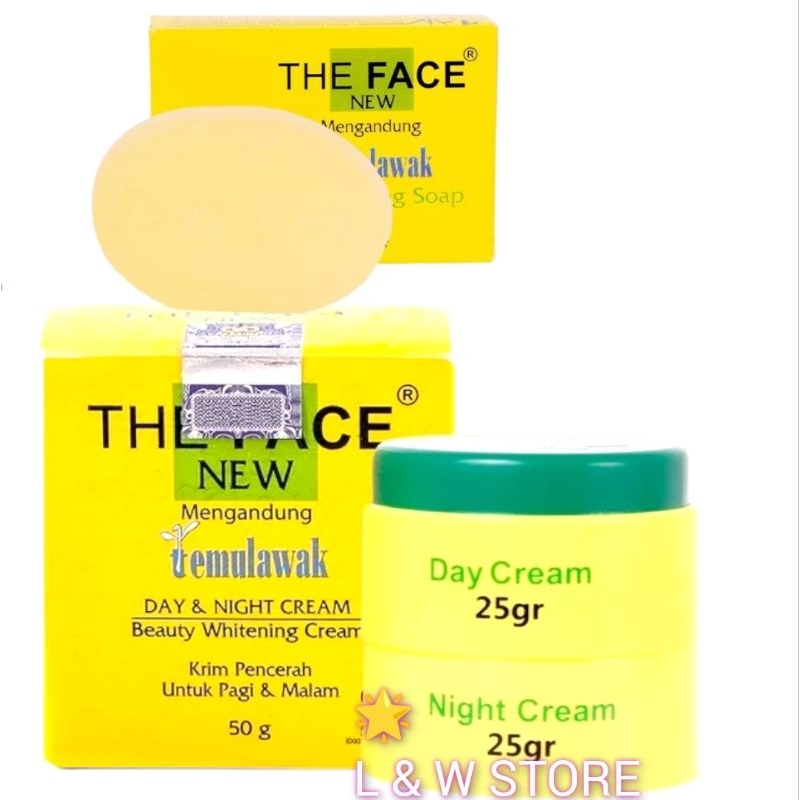 THE FACE Temulawak Day &amp; Night Cream 50gr+Sabun Soap