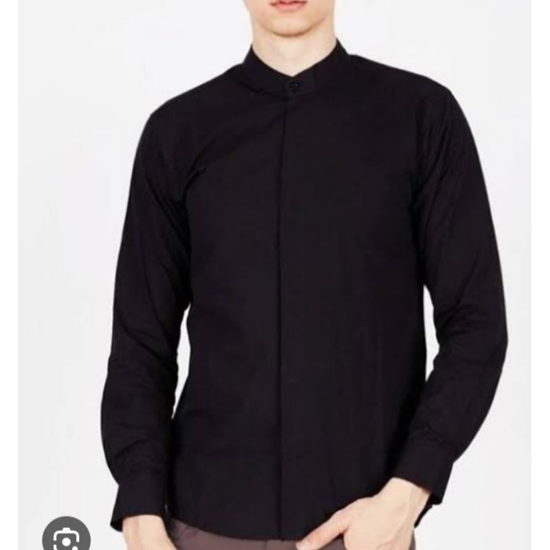 baju Koko Ammu / baju Koko haibah / baju Koko putih polos/ baju Koko hitam polos