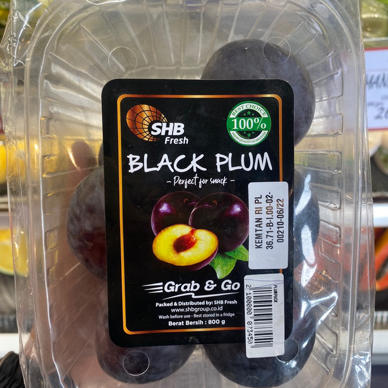 

Black plum | Buah plum hitam fresh manis | Plum Black fresh pack 800 g