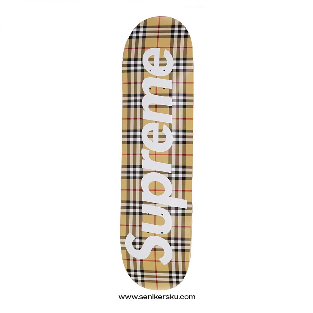 Supreme Burberry Skateboard Beige