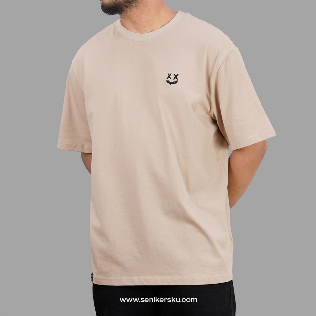 RIC Ricky Is Clown Small Logo Tan Tee