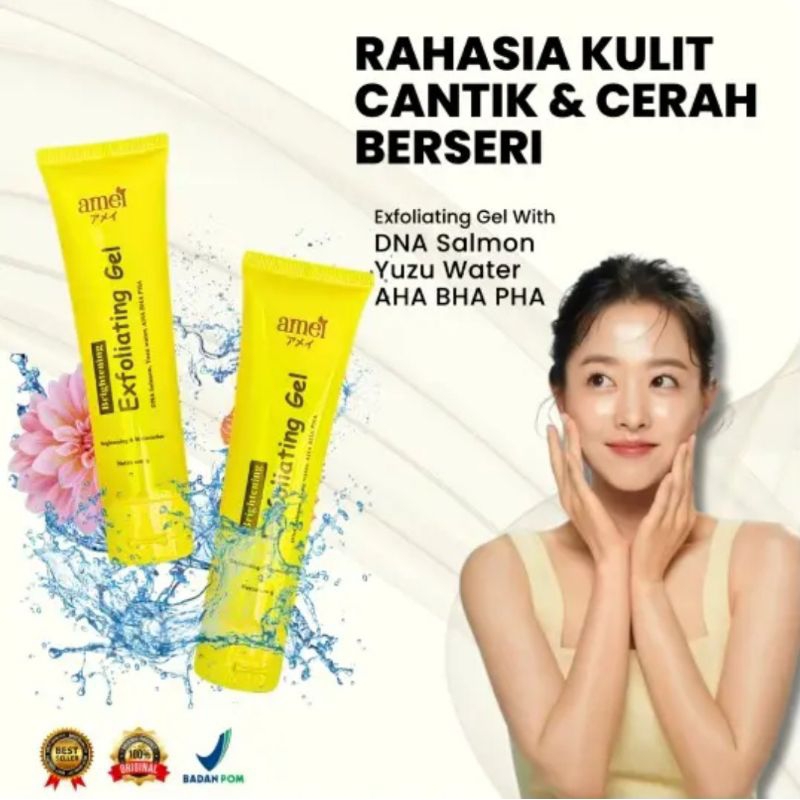 AMEI BRIGHTENING EXFOLIATING GEL DNA SALMON PEMUTIH WAJAH