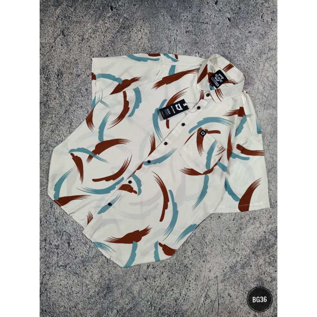 Kemeja Pria Big Size / Kemeja Pria Jumbo / Kemeja Pria Lengan Pendek Ukuran XL/XXL/XXXL (BG24)