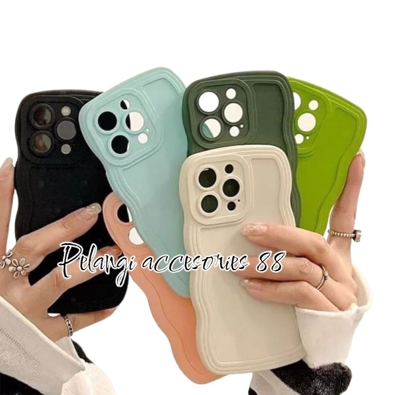 CASE OPPO A17 SOFTCASE SILICON GELOMBANG WARNA