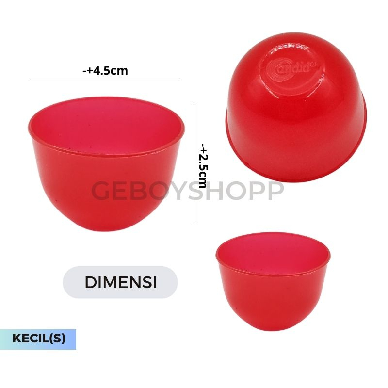 Cetakan Kue Mangkok / Cetakan Kue Talam / Cetakan Kue Apem Candid Foodgrade PP5 Plastik Murni Uk S (4.5cm)