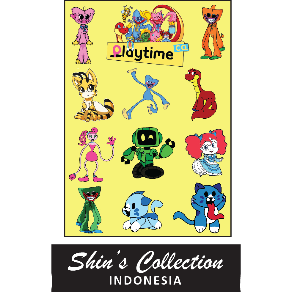 

Sticker stiker murah anti air Poppy Play Time Cartoon 1 pc