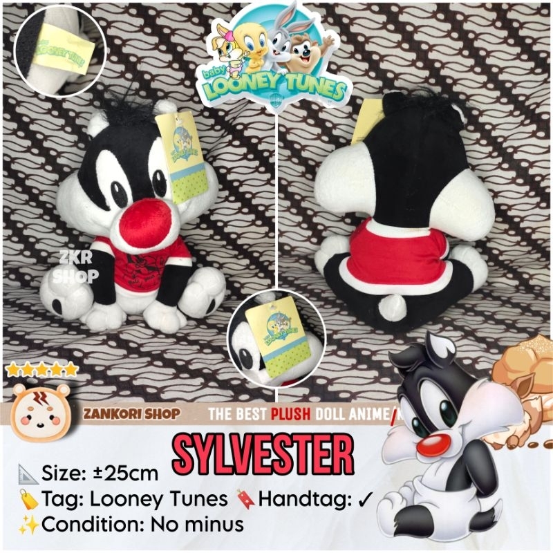 BONEKA ANIMASI LOONEY TUNES ORIGINAL (SYLVESTER, BUGS BUNNY, TWEETY)