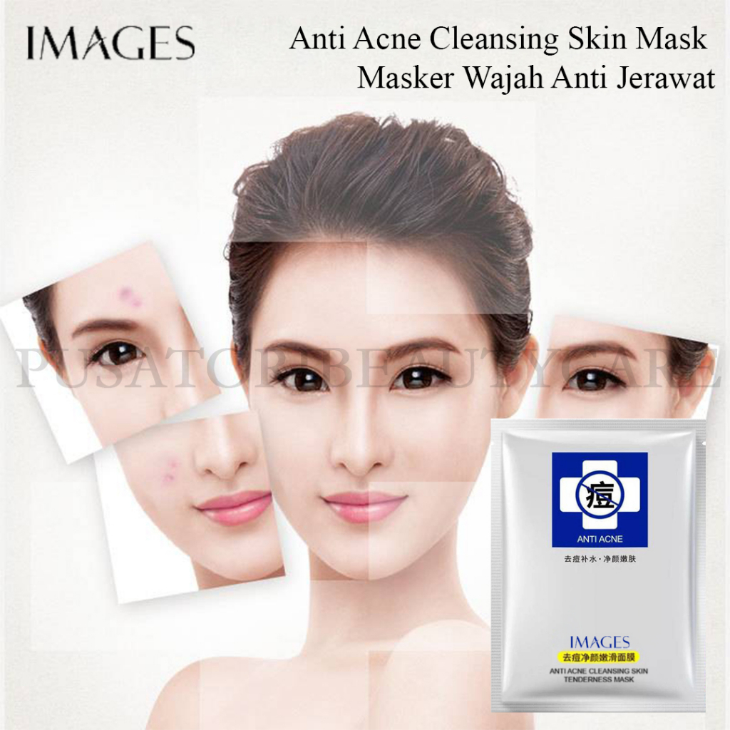 IMAGES Masker Anti Acne Cleansing Skin Mask  Masker Wajah Anti Jerawat