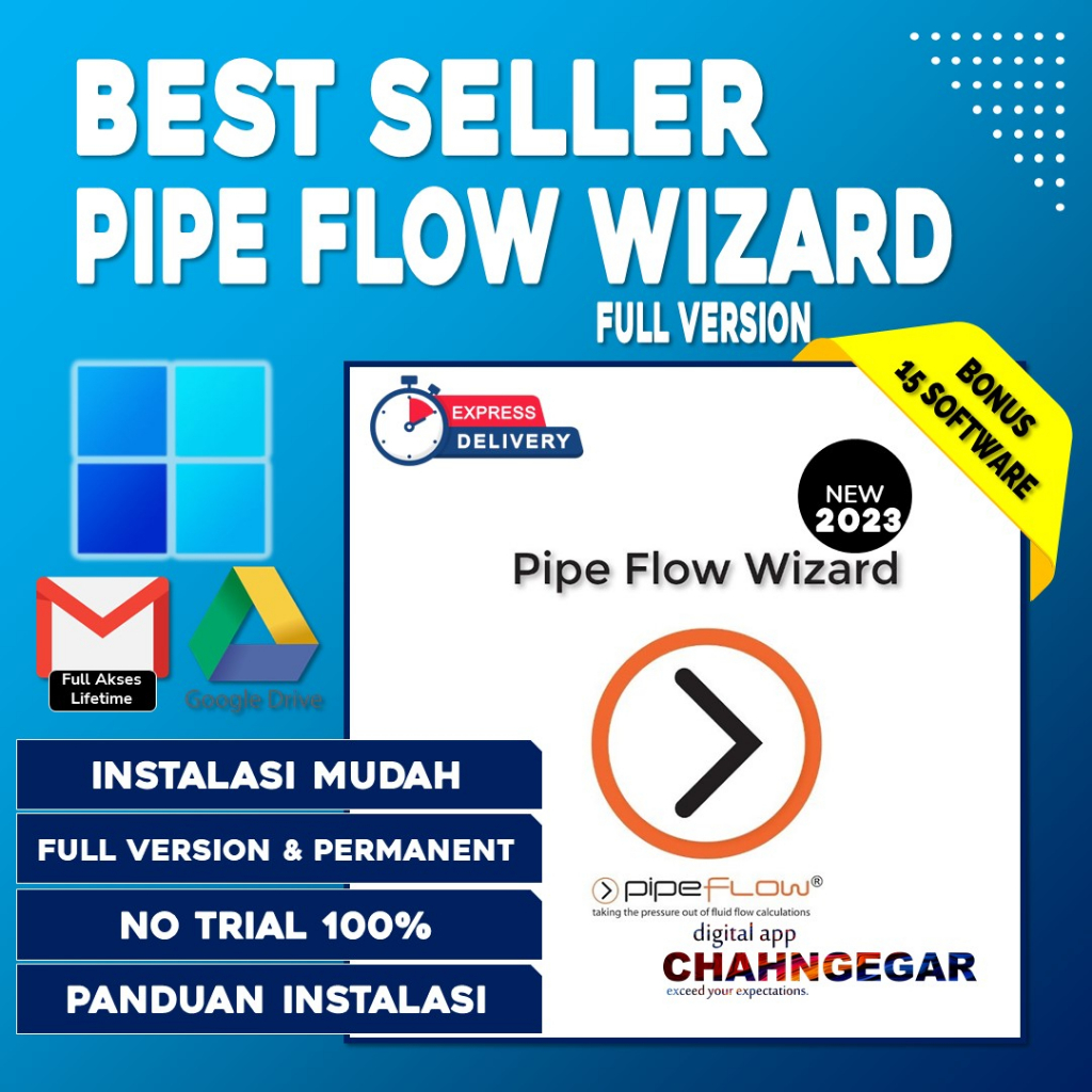 Software Pipe Flow Wizard 2020 Full Lisensi Lifetime Program untuk menghitung laju aliran dalam pipa