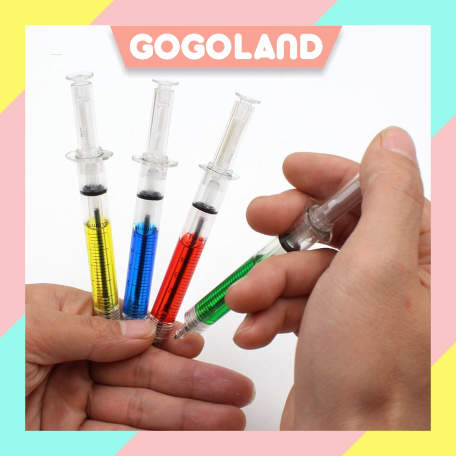 

⭐Gogoland⭐ Pulpen Jarum Suntik Lucu Korean Syringe Ballpoint Pen Souvenir S074