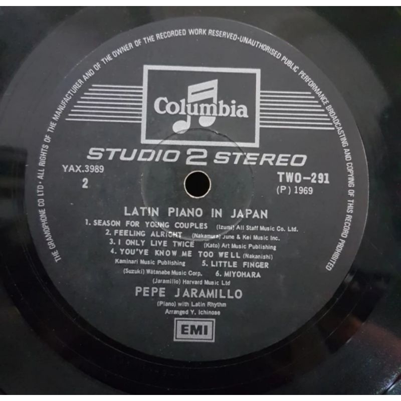 Vinyl Piringan Hitam 12 inch Pepe Jaramillo-Latin Piano In Japan