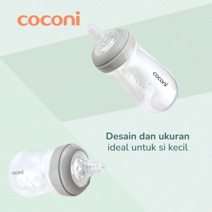 Coconi Wide-neck Baby Bottle 150ml/270ml | Botol Susu Dot Bayi Anti-Colic