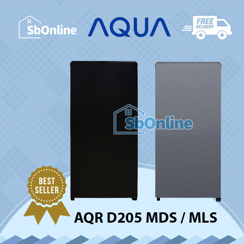 AQUA AQR-D205 MDS MLS KULKAS 1 PINTU 165 LITER BIG FREEZER LOW WATT