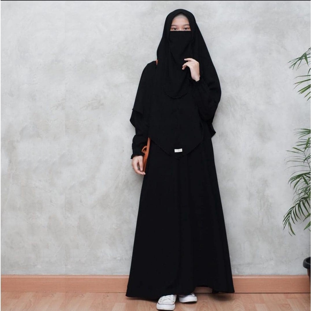 Gamis Abaya Pegie Plus Khimar dan Cadar